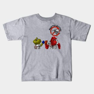 grass arts presents, monster busters Kids T-Shirt